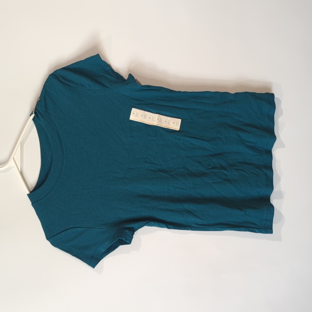 Women's Short Sleeve Ribbed Top - A New Day